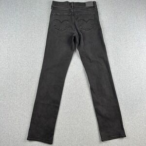 Levi's 314 Jeans Womens 30 Black Shaping Straight Denim Mid Rise Grunge Classic